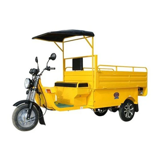 E-Rickshaw Loader — 12 inches wheel size, yellow