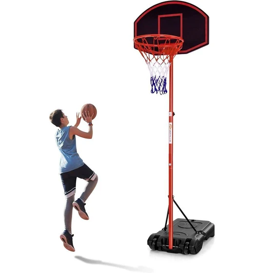 Adjustable Basketball Stand — Durable, wheel based