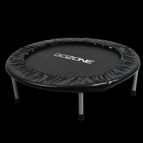Mini Round Trampoline — Black colour, efficient fitness