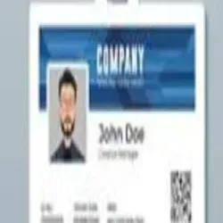 Blank ID Card, Shape Rectangular