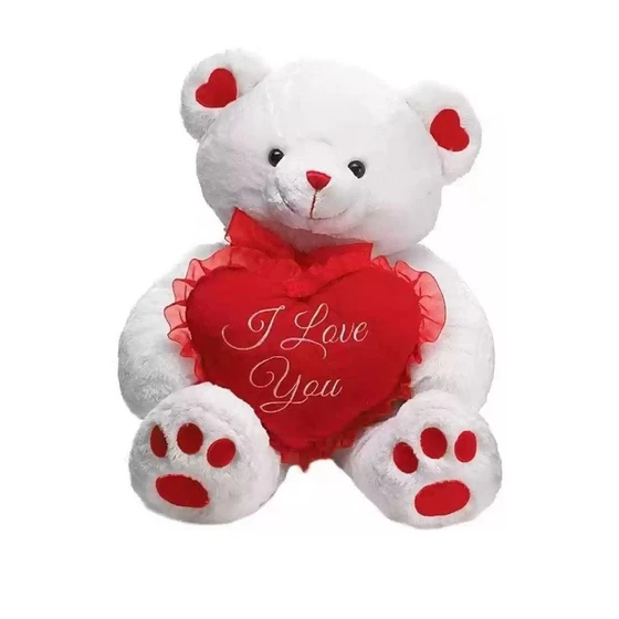 Heart Teddy Bear — Classy style, washable features