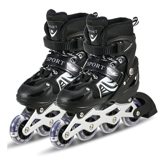 Pu Skating Shoes — Design & multicolor, adjustable