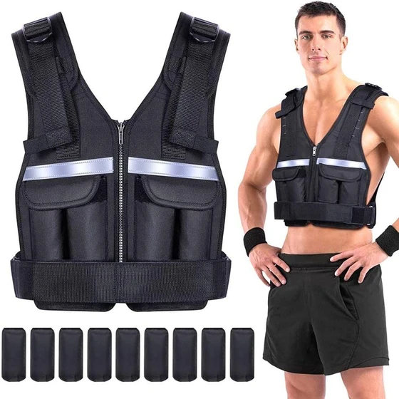 Adjustable Weight Vest — Manual power, unfolded