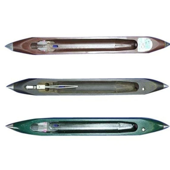 Wood Textile Shuttle — Galvanized finishing, white color