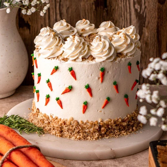 White Cold Cake — Vanilla flavour and a slight touch