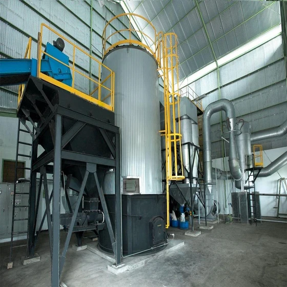 Fluid Fuel Thermic Heater — Round, industrial