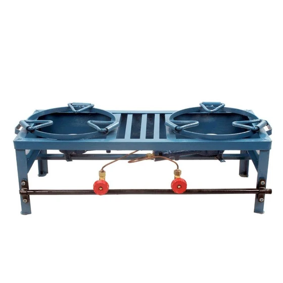 Gas Double Stove Bhatti — Having extra durability