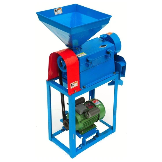 Mini Rice Mill — Separator power into the rollers