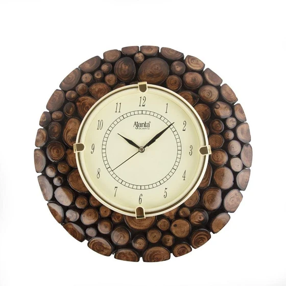 Bamboo Wall Clock — Square shape, 10 x 10 inch