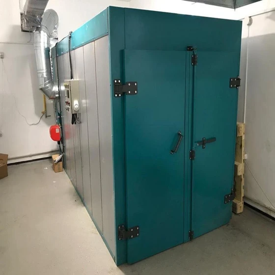 Electric Powder Oven — Blue red gray, 1000kg