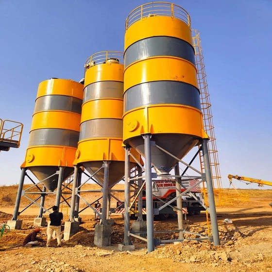 Cement Storage Silo — Round shape, epoxy top coat