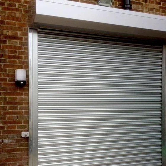 Iron Swing Shutter Gate — Stainless steel, black