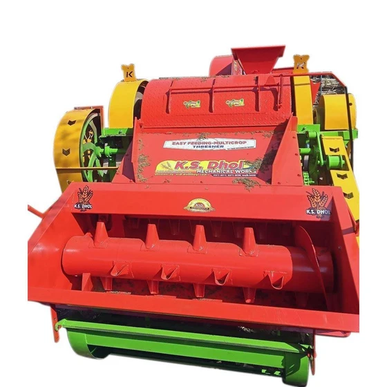 Mini Combine Thresher — Semi-automatic automation