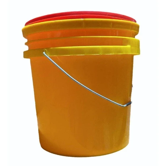 Round Lubricant Bucket — Plain & printed pattern