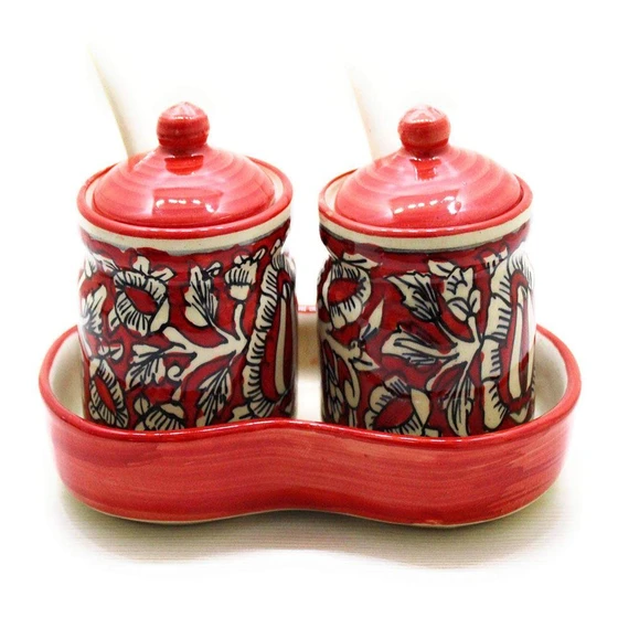 Red Pickle Jar — Ideal for storing pickle
