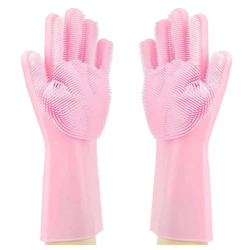 Scrubber Silicon Gloves