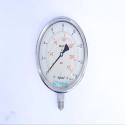 Silver Air Pressure Gauge