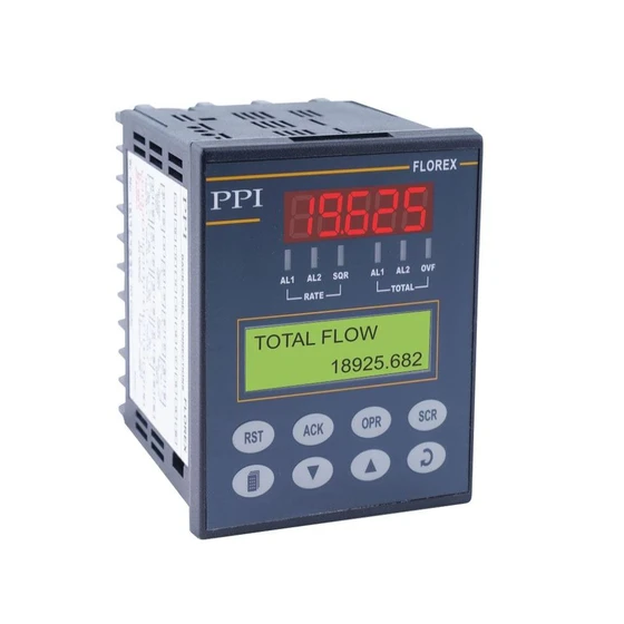 Indicator Flow Totalizer — Black, 230 vac voltage