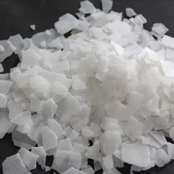 Caustic Soda Flakes — White translucent crystalline