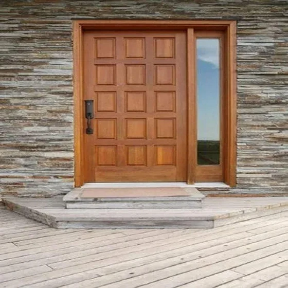 Solid Wooden Doors — Home use, polished finishing