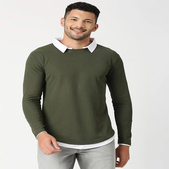 Mens Sleeve T-Shirt — Standard length, slim fit