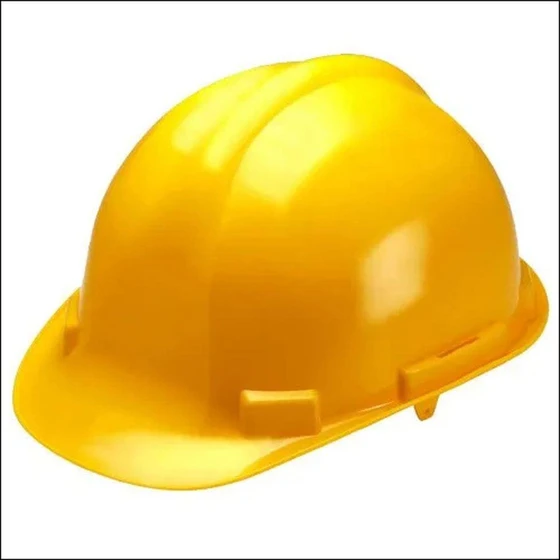 PVC Safety Helmet — ‎yellow colours, free size, smooth