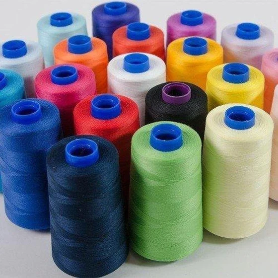 Spun Polyester Thread — Colorful, round shape, soft