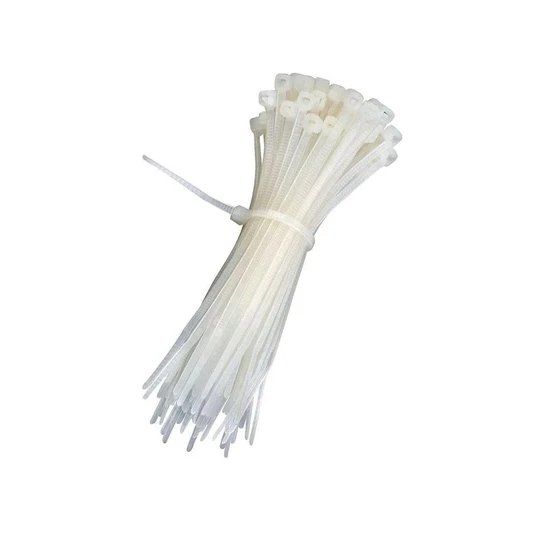 Plastic Wire Ties — White, black colour, durable