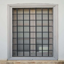 Gi Steel Window Grill, Material Polished Finish