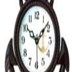 Living Room Decorative Wall Clock Vase Painting, Color White