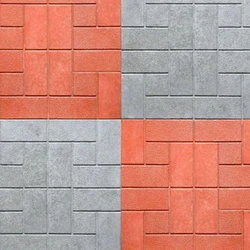 Concrete Chequered Parking Tiles