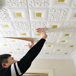 Pvc Ceiling Wallpaper, Washable, durable and long