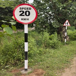 Speed Limit Sign Board, Safe driving condition