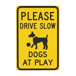 Drive Slow Sign Board, Acrylic material, wall mounting