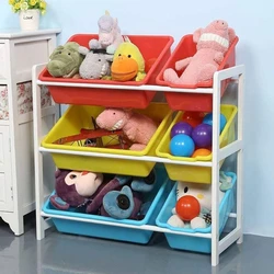 Toy Storage Rack, Kids use, adjustable shelf