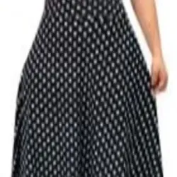 Ladies Dress, Collar Type Round Neck