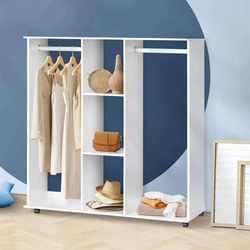 Double Wardrobe Shelves, Large-capacity drawers