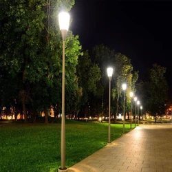 Street Light Garden, Rectangle lamp shapes