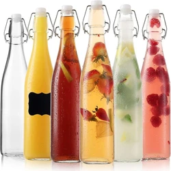 Clear Swing Top Bottles, Round shapes, safe and sturdy