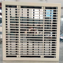 Aluminium Powder Coated Grill, Double deflection type