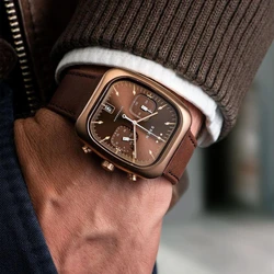 Rectangular Stylish Wrist Watches, Time display style