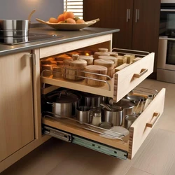 Kitchen Trolley, Metal three layer foldable type
