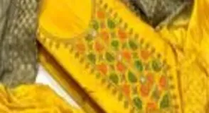 Unstitched Embroidery Suit D-Natural Crape Stylish Sleeves With Chinon Dupata, GSM 50100