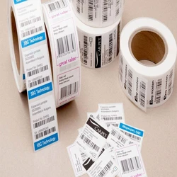 Matte Polypropylene Barcode Sticker, Tear-resistant