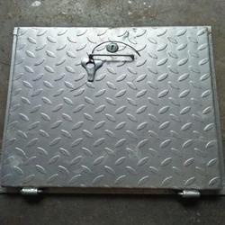 Silver Manhole Cover