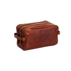 Leather Toilet Bag