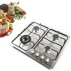 Gas Stainless Steel Four Burner