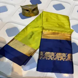 South Gadwal silk sarees with blouse piece