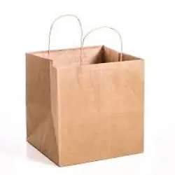 Oil Proof Paper Bag, Color Brown