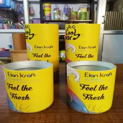 Kraft Curry Container Food Container with Lid 12oz, 350ml, Capacity 500 ml